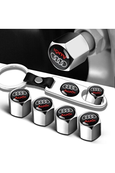 GARDENAUTO غطاء سيبوب من الفولاذ المقاوم للصدأ من أودي A6 ومجموعة سلسلة مفاتيح بلون الكروم