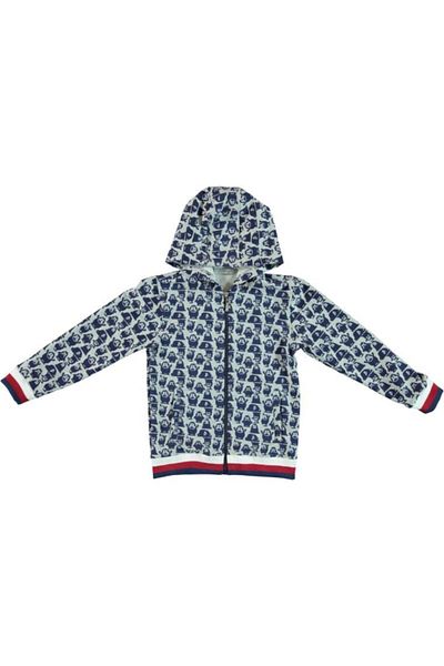 Monna Rosa Boy's Hooded Zipper Sweatshirt
