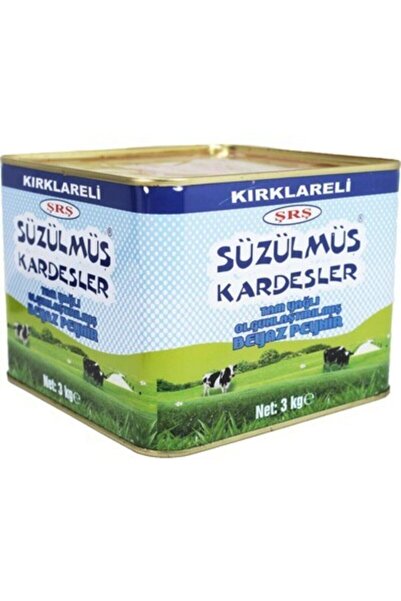 Süzülmüş Kardeşler 3 Kg Teneke Orta Sert Inek Peyniri