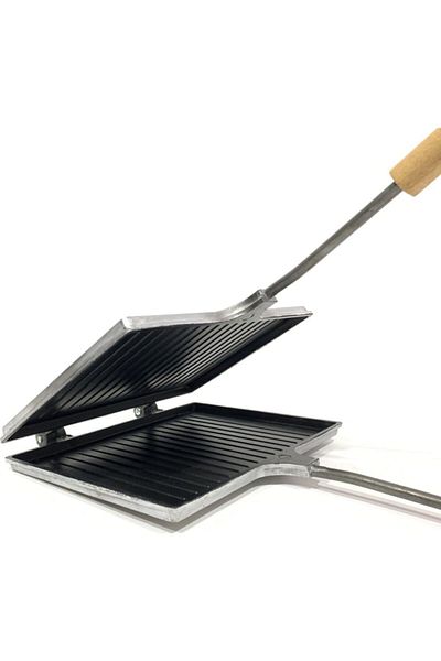 TAŞHAN Teflon Stove Top Hand Toaster-23x17.5 Cm