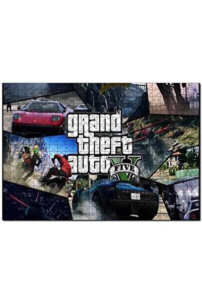 Cakapuzzle لغز تركيب مكون من 120 قطعة من Cakasepetim GTA 5 مصنوع من الخشب الم...