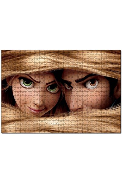 Cakapuzzle Rapunzel Ve Prens Saçların Arasında 255 Parça Puzzle Yapboz Mdf (a...