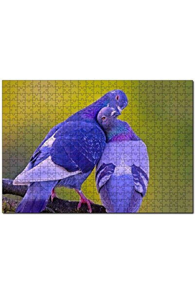 Cakapuzzle Dalda Sarılan Iki Güvercin 500 Parça Puzzle Yapboz Mdf (ahşap)