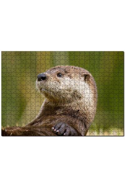 Cakapuzzle لغز الصور المقطوعة المكون من 255 قطعة من Water Otter Near Plan MDF...