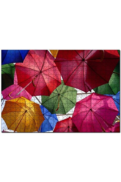 Cakapuzzle Cakasepetim Hanging Colorful Umbrellas 120 Piece Puzzle Jigsaw Puz...