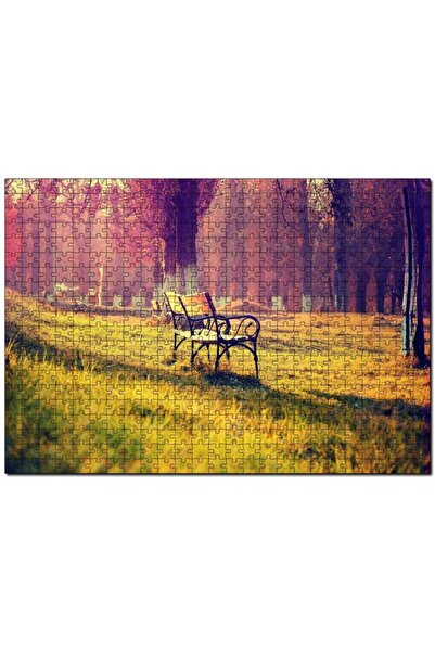Cakapuzzle Cakasepetim Trees Bench Nature Tranquility 255 Piece Puzzle Jigsaw...