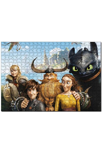 Cakapuzzle Ejderhanı Nasıl Eğitirsin 2 Karakterler 500 Parça Puzzle Yapboz Md...