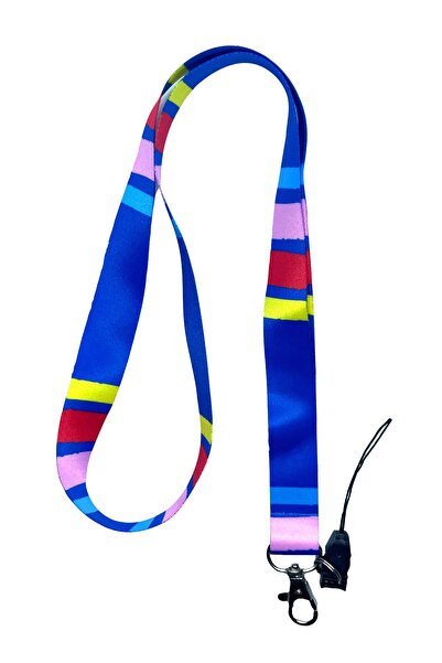 StormiStoretr Κορδόνι λαιμού με γραμμικό σχέδιο και ιμάντα τηλεφώνου