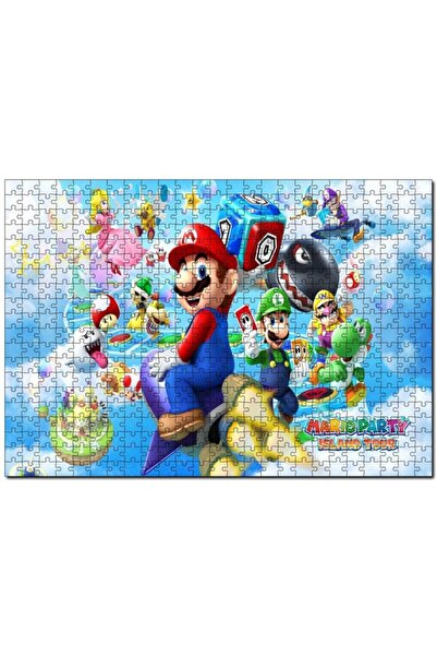 Cakapuzzle نينتندو ماريو بارتي آيلاند تور 120 قطعة بازل قطع MDF (خشب)