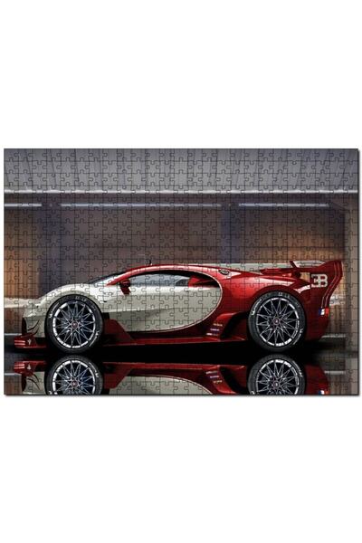 Cakapuzzle Cakasepetim Kırmızı Beyaz Bugatti Veyron EB 164 255 Parça Puzzle Y...