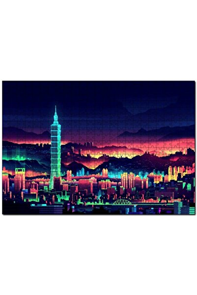 Cakapuzzle تايوان تايبيه المناظر الطبيعية الليلية Artwork 255 قطعة لغز الصور ...