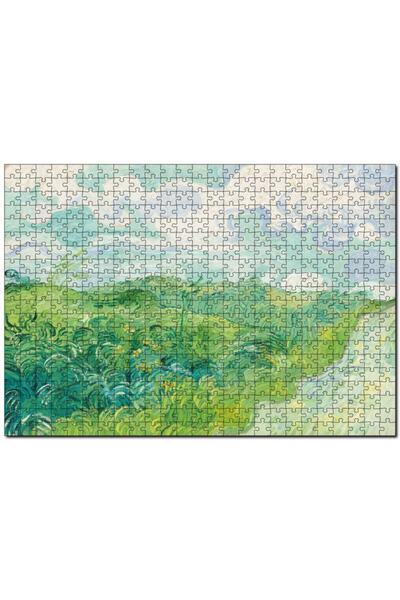 Cakapuzzle Yeşil Buğday Tarlaları Vincent Van Gogh 255 Parça Puzzle Yapboz Md...