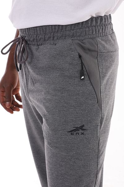 ZEYMERADE Pantaloni de sport cu fermoar ascuns antracit pentru bărbați