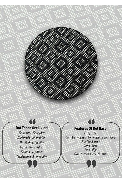 ALgorand Home Γκρι με μαύρη άκρη διακοσμητική αντιολισθητική βάση με ρολό