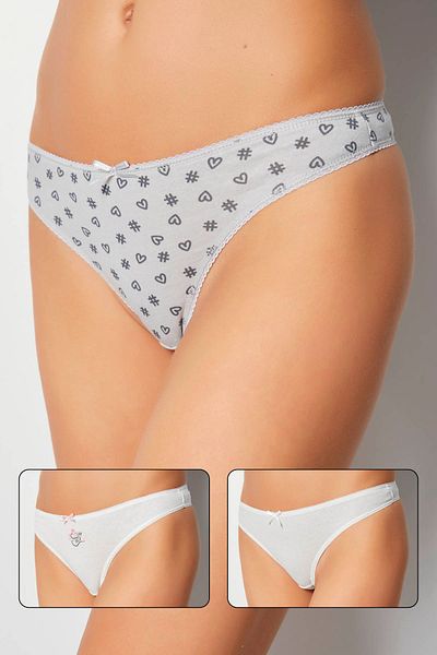 Siyah İnci Tanga din bumbac Lycra din 3 piese