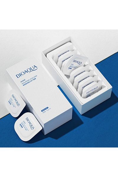 Bioaqua Seaweed and Hyaluronic Acid Pudding Masks Set of 8 7.5 Gr X 8 Pieces