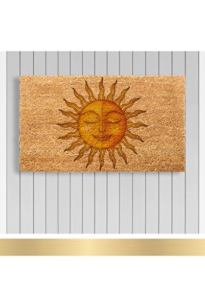 Paspashello , Design Koko Kapı Önü Paspas / Pvc Taban / Model;mandala Güneş