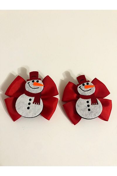 Stil Tasarım Toka Snowman 2 Pieces Red Buckle