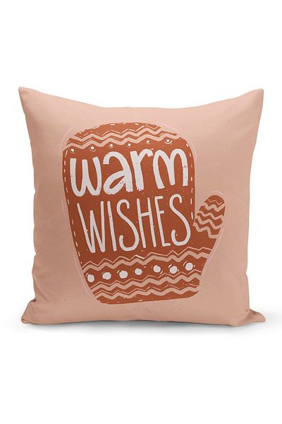 Filamente New Year Christmas Pattern Double Sided Digital Printed Throw Pillow Cover