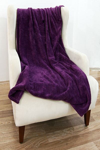 Mulberry Wellsoft Blanket, Purple Television Blanket, Plush, Fleece Blanket, Double 220*230