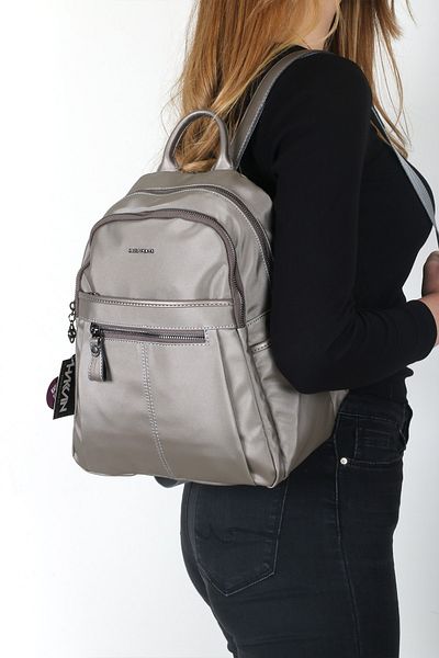 By Hakan Mega-617 Women's Satin Backpack Gray