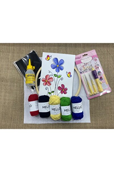 Tansel Tuhafiye لكمة التطريز مجموعة الأزهار الشكل 5 المواضيع