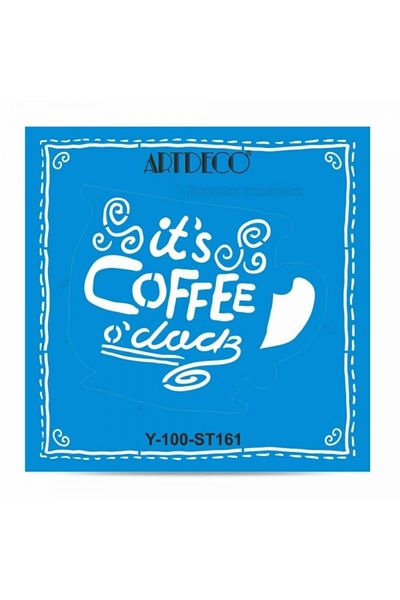 Artdeco Stencil 30X30Cm Coffee Time Pattern - 161