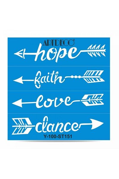 Artdeco Stencil 30X30Cm Arrows Pattern - 151