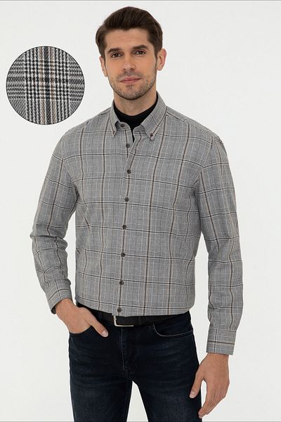 Pierre Cardin Черна мъжка риза G021GL004.000.1282551