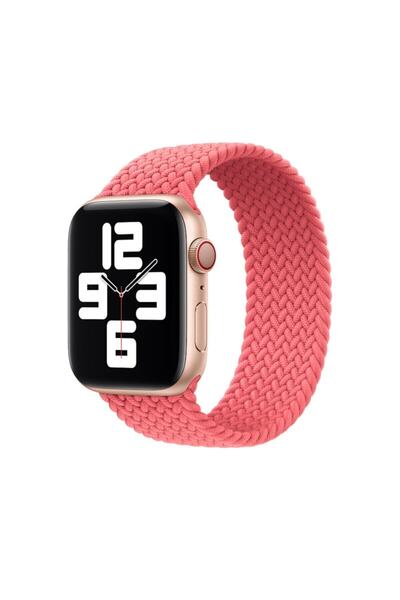 BCNCASE حزام Apple Watch 3 Series 38 ملم متوافق مع نسيج محبوك منفرد قطعة واحد...