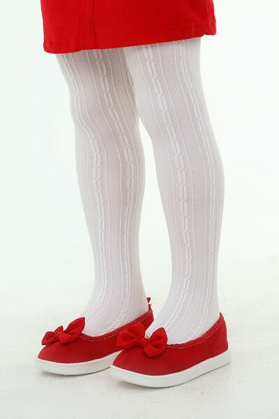 İTALİANA Chain Patterned Kids Pantyhose