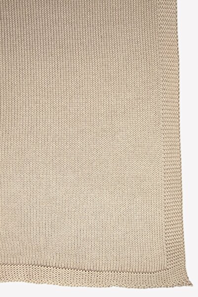 Ozmoz By Mukadder Özden Unisex Baby Milky Brown Organic Knitwear Blanket