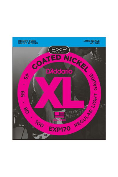 Daddario DadDario Exp170 - 45-100mm Coated Nickel Soft-re Bass Guitar String Set