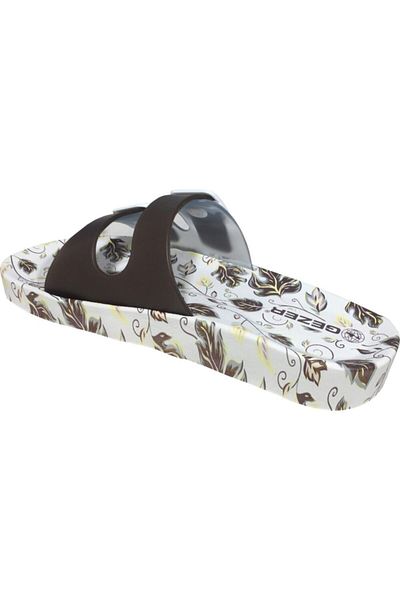 GEZER Women's Brown Non-Slip Sole Slippers 12301