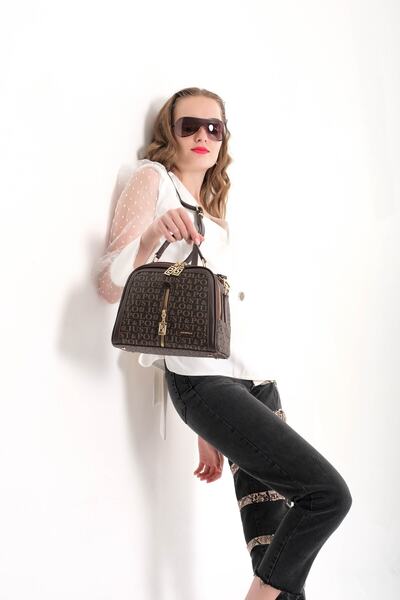 Just Polo Kadın Kahverengi El ve Omuz Çantası