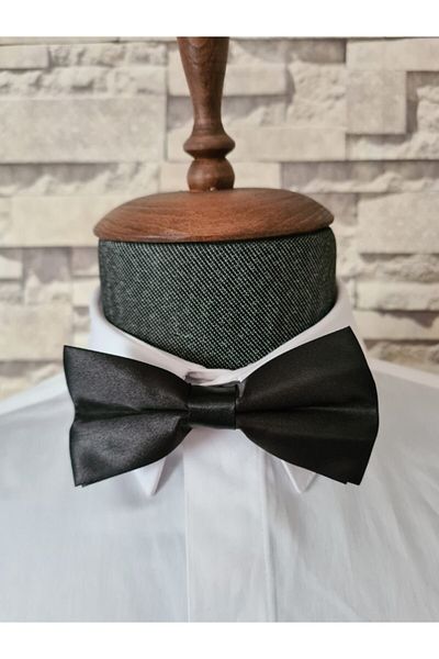 Yage Unisex Dupont Black Bow Tie