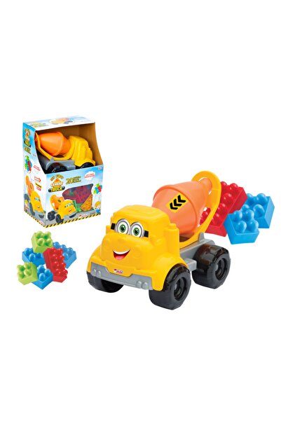 Dede Oyuncak 03497 بلدي كتلة شاحنة الاسمنت الصغيرة محاصر