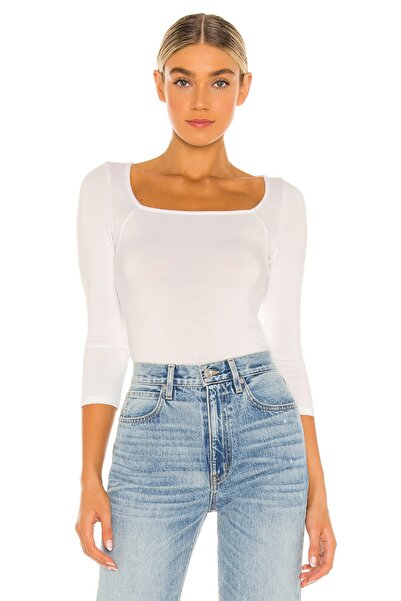 By Kul Design Γυναικείο κορμάκι με λευκό τετράγωνο λαιμόκοψη