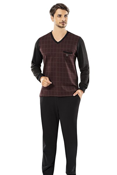 Erdem Kışlık Pijama Takımı V Yaka 2021-2 Çeyizlik Ücretsiz Kargo