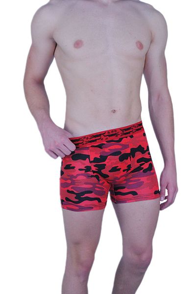 COTBOXER Men's Boxers - Red Camouflage Pattern