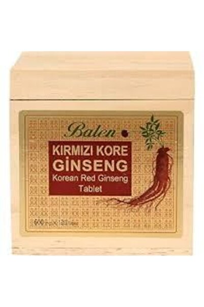 Balen الجينسنغ الكوري الأحمر - علبة خشبية، 600 ملجم، 120 قرص