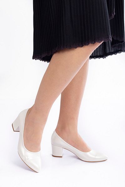Çnr&Dvs Women's Pearl Skin Low Heel Classic Shoes 702cnr