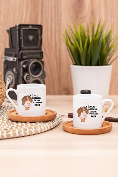 Procity Anne Baba Kelime Anlamı Ikili Beyaz Türk Kahvesi Fincan Takımı - 2