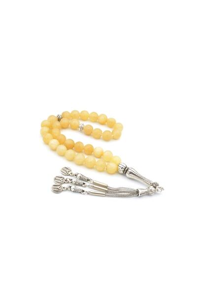 Murty99 Piatra naturala de calcit galben Tasbih Piatra naturala de prima cali...