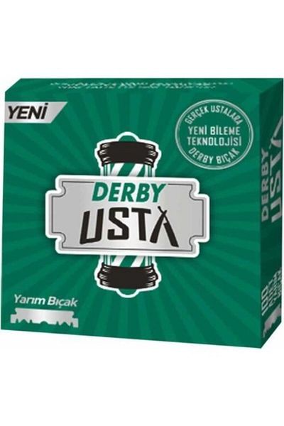 Derby Usta Single Blade (half Razor) 100 Pieces Barber Blades