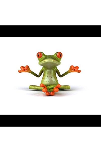 TSC Autocolant auto pentru mașină cu broască care face yoga