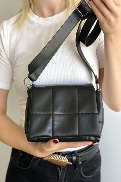 Bagzone Жіноча чорна сумка з капюшоном і плечовою ручкою