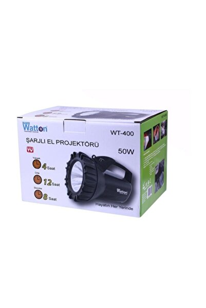 Watton Şarjlı 50 W Büyük Fener Wt-400