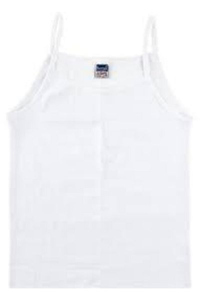 Berrak Tricou pentru fete, alb, 6 piese, cu bretele șiruri