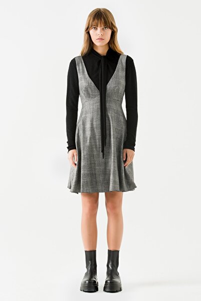 Jus De Pommes Kadın Gümüş Bluzlu Elbise